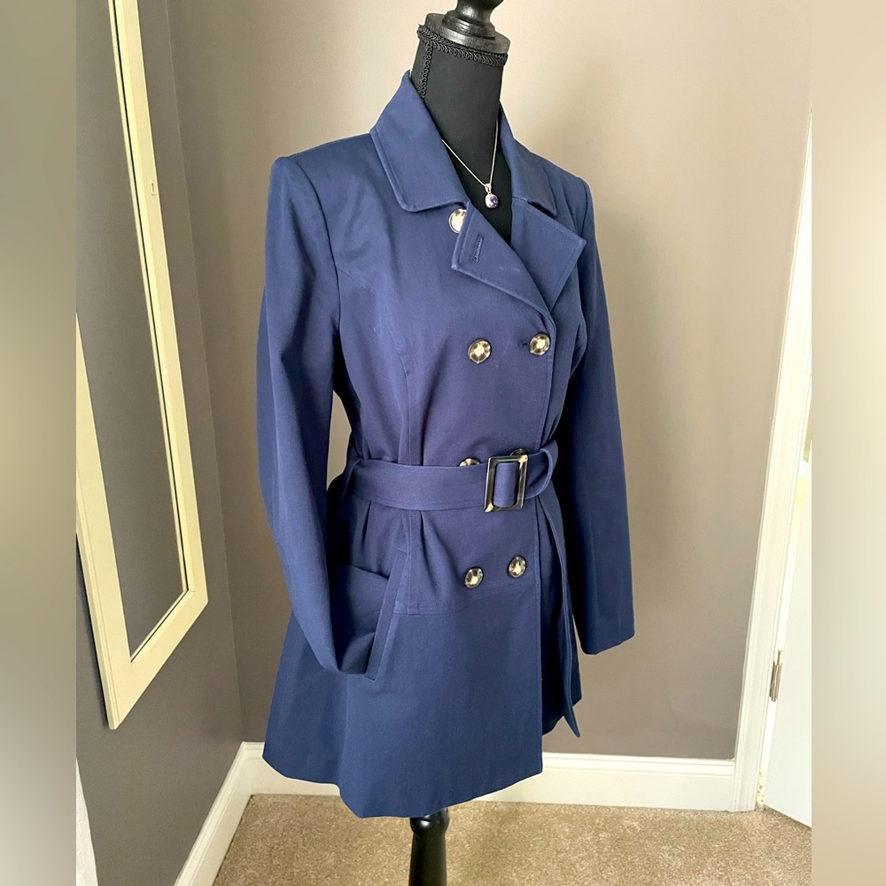 Navy blue trench: 41 Hawthorn, sz M